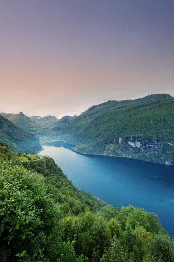 PHOTOWALL / Purple Sky over Geirangerfjord,Norway (e29921)