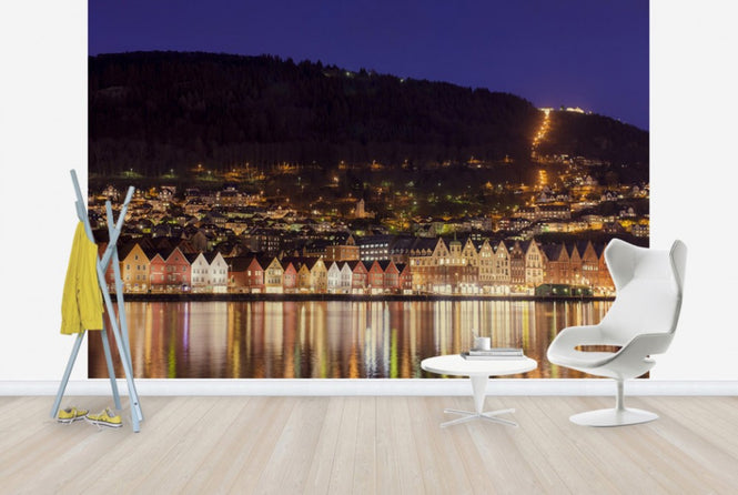 PHOTOWALL / Colorful Houses of Bergen, Norway (e29924)