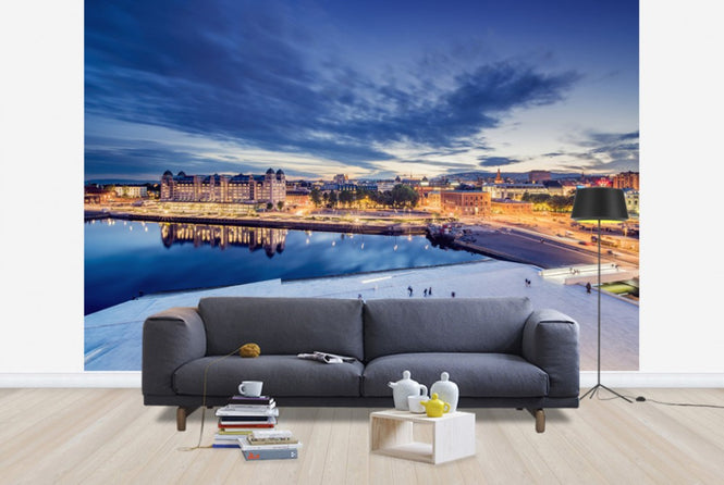 PHOTOWALL / View from Oslo Opera House at Night (e29926)