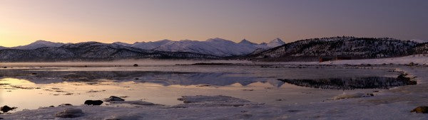 PHOTOWALL / Snowy Mountains,Senja Norway (e29938)
