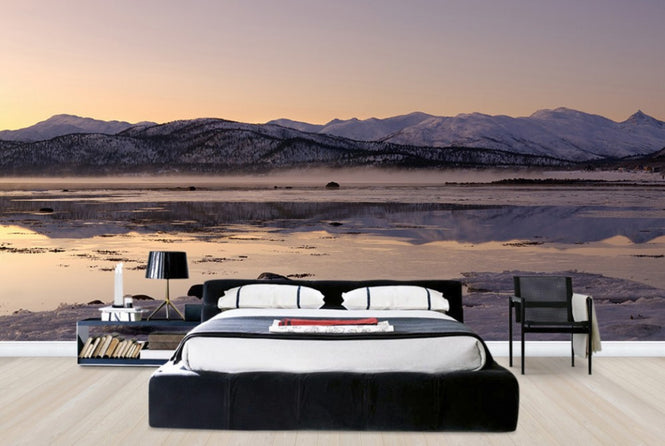 PHOTOWALL / Snowy Mountains,Senja Norway (e29938)