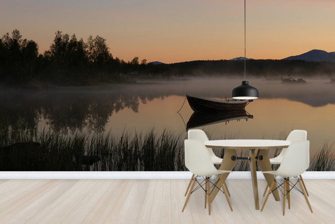PHOTOWALL / Peaceful Evening at the Lake, Senja Norway (e29940)
