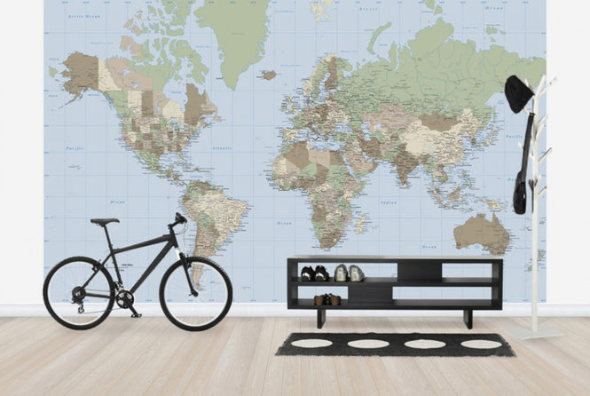 PHOTOWALL / World Map Vintage (e25811)