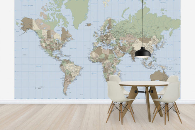 PHOTOWALL / World Map Vintage (e25811)