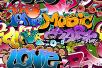 PHOTOWALL / Music Love Graffiti (e25820) | 輸入壁紙専門店 WALPA