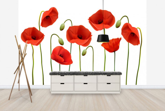 PHOTOWALL / Red Poppies (e25829)