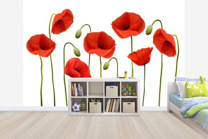 PHOTOWALL / Red Poppies (e25829)