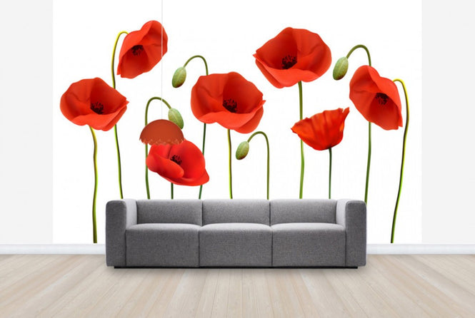 PHOTOWALL / Red Poppies (e25829)