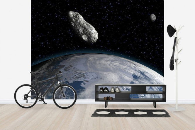 PHOTOWALL / Asteroid and Planet Earth (e25837)