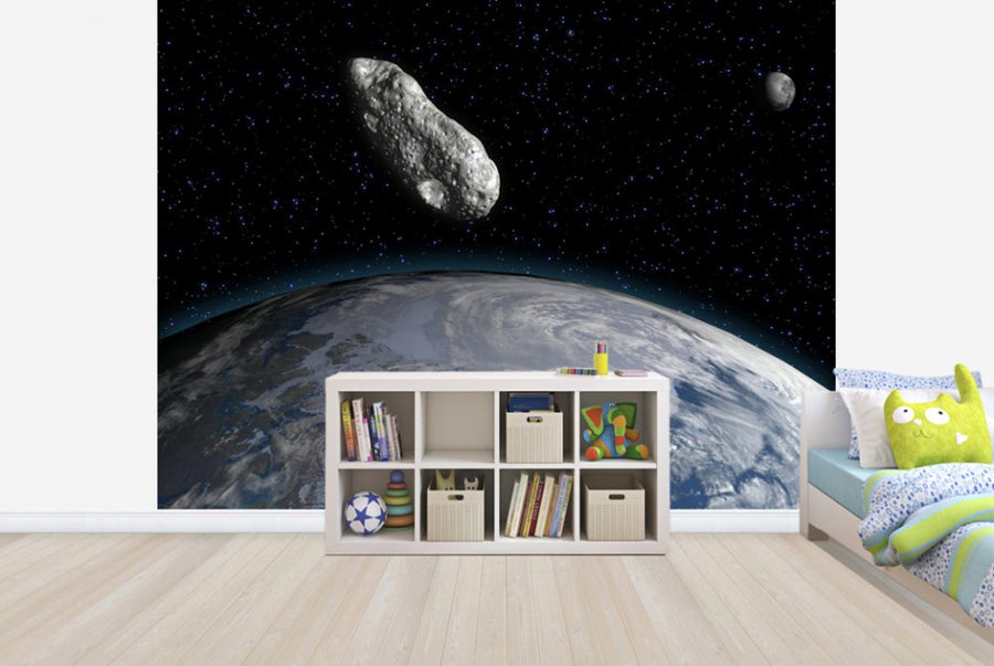 PHOTOWALL / Asteroid and Planet Earth (e25837)
