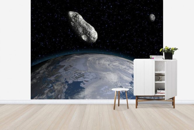 PHOTOWALL / Asteroid and Planet Earth (e25837)