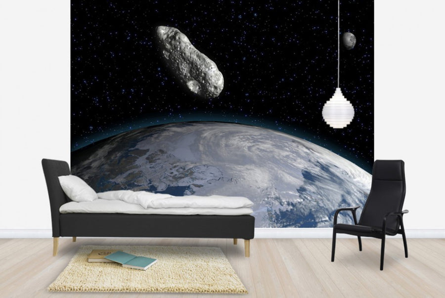 PHOTOWALL / Asteroid and Planet Earth (e25837)