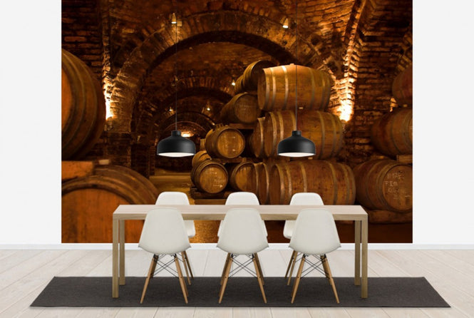 PHOTOWALL / Wine Cellar Barrels (e30228)