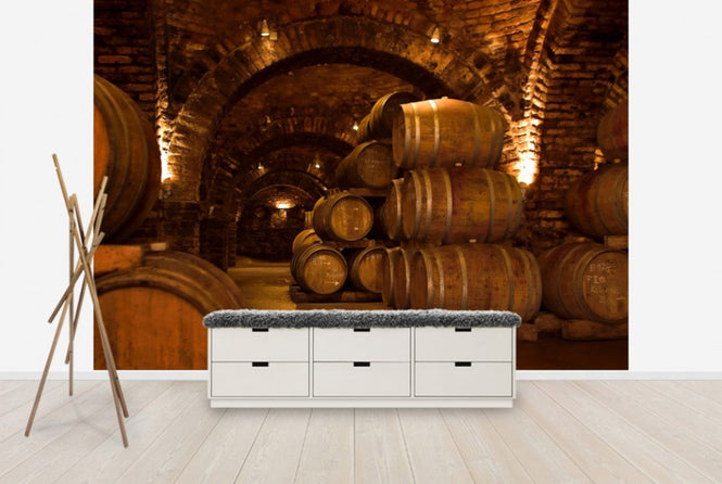 PHOTOWALL / Wine Cellar Barrels (e30228)