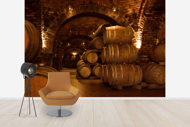 PHOTOWALL / Wine Cellar Barrels (e30228)