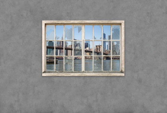 PHOTOWALL / View from Basement Windows - Brooklyn Bridge (e30235)