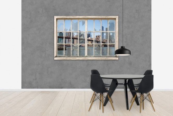 PHOTOWALL / View from Basement Windows - Brooklyn Bridge (e30235)