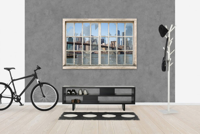 PHOTOWALL / View from Basement Windows - Brooklyn Bridge (e30235)