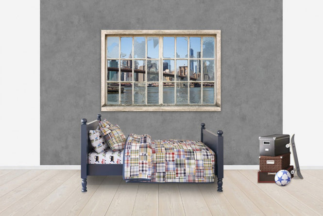 PHOTOWALL / View from Basement Windows - Brooklyn Bridge (e30235)