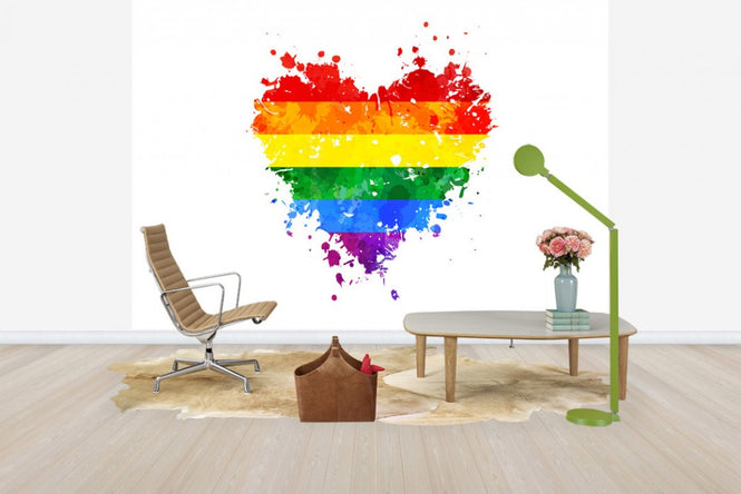 PHOTOWALL / LGBT Grungy Heart (e30312)