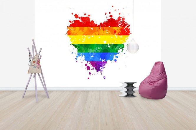 PHOTOWALL / LGBT Grungy Heart (e30312)