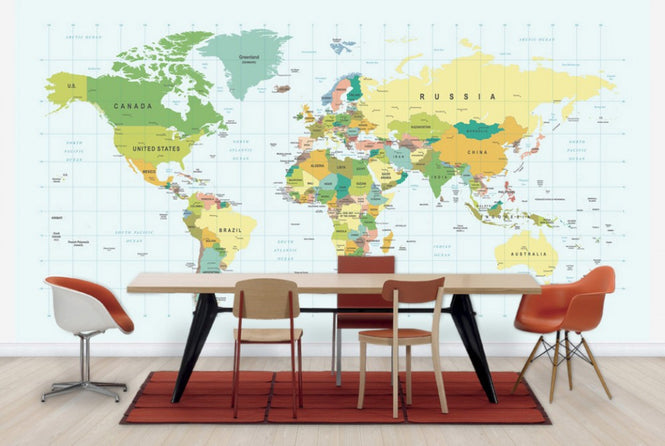 PHOTOWALL / Political World Map (e30315)
