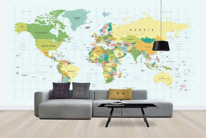 PHOTOWALL / Political World Map (e30315)