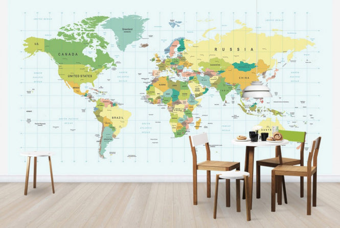 PHOTOWALL / Political World Map (e30315)