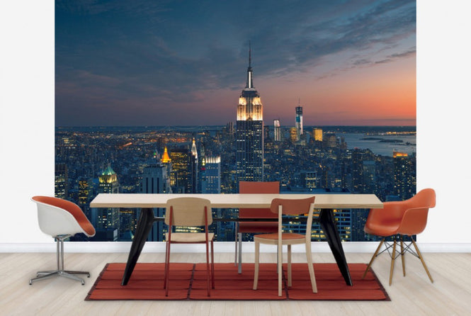 PHOTOWALL / Aerial View of Manhattan at Sunset (e40562)