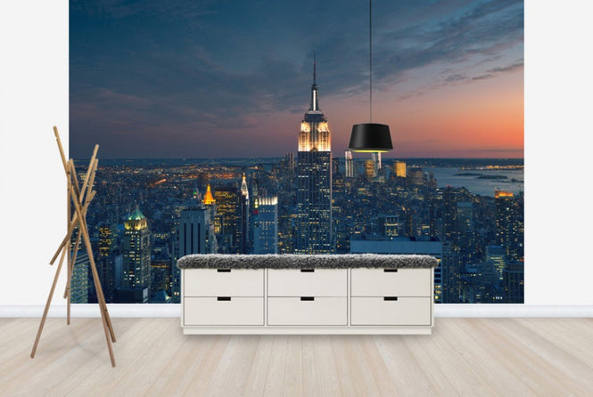 PHOTOWALL / Aerial View of Manhattan at Sunset (e40562)