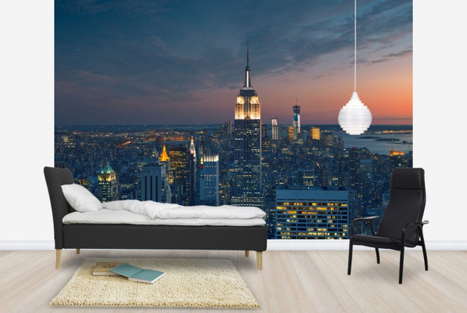 PHOTOWALL / Aerial View of Manhattan at Sunset (e40562)