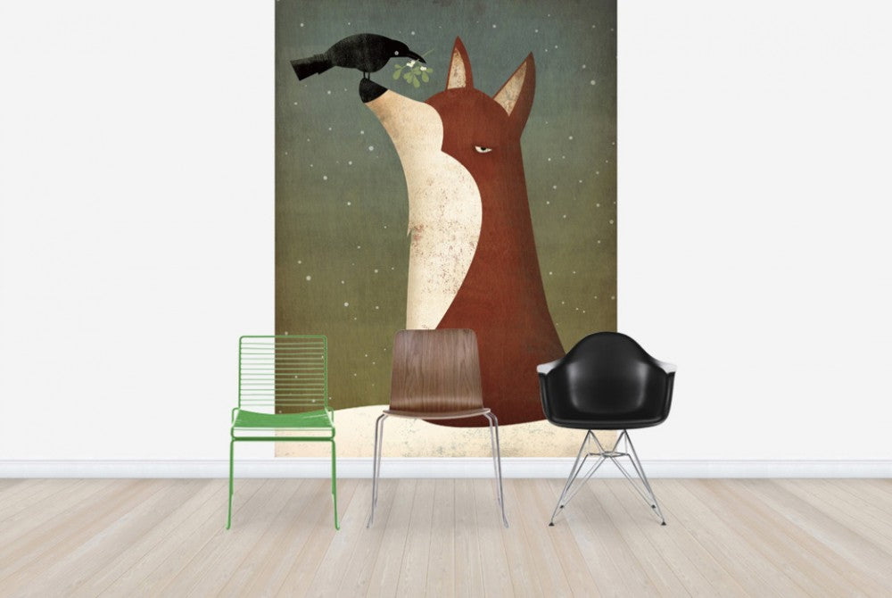PHOTOWALL / Fox and Mistletoe (e30332) | 輸入壁紙専門店 WALPA