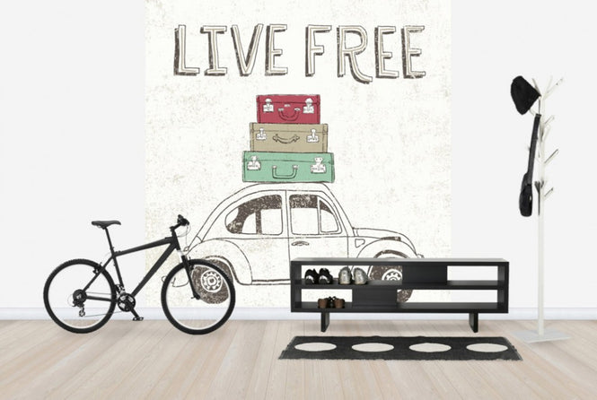 PHOTOWALL / Road Trip - Beetle Luggage (e30343)