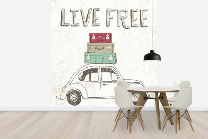 PHOTOWALL / Road Trip - Beetle Luggage (e30343)