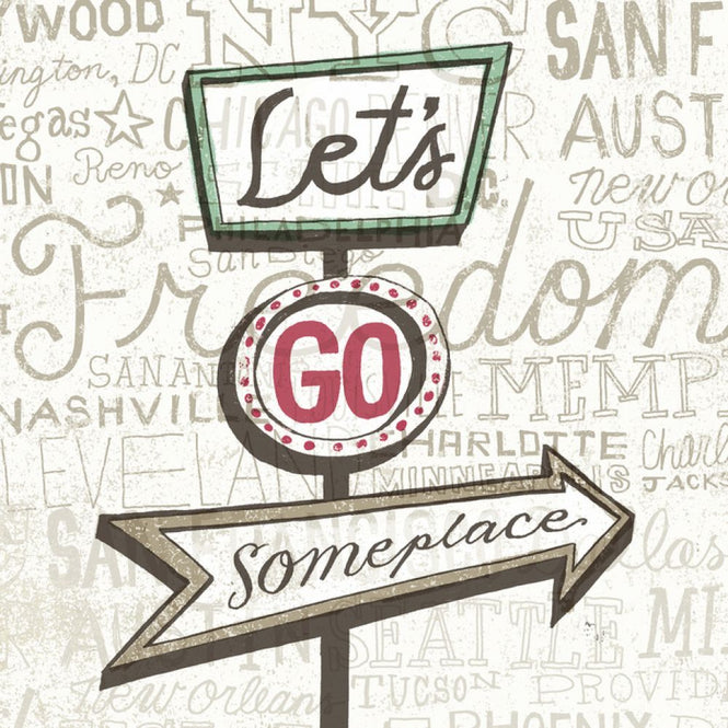 PHOTOWALL / Road Trip - Lets Go (e30360)
