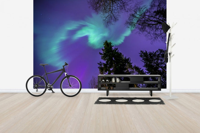 PHOTOWALL / Northern Light - Purple Sky (e40581)