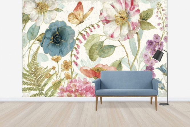 PHOTOWALL / Rainbow Seeds Flowers (e30384)