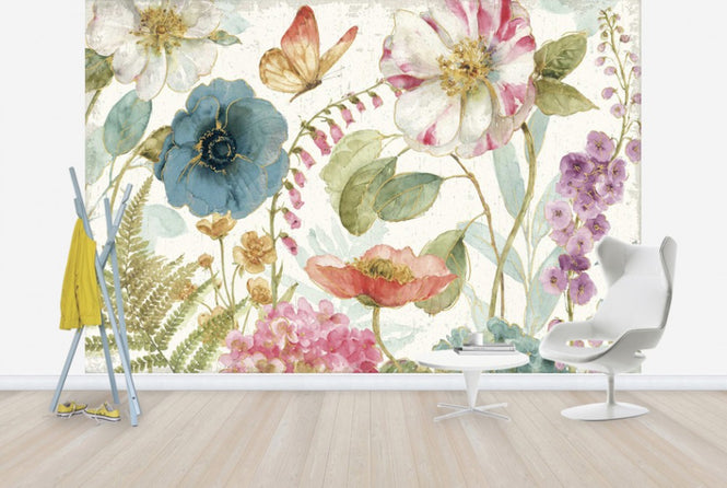 PHOTOWALL / Rainbow Seeds Flowers (e30384)