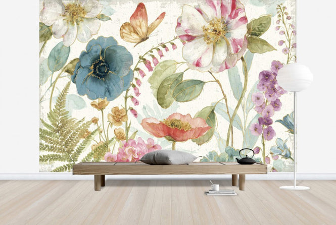 PHOTOWALL / Rainbow Seeds Flowers (e30384)