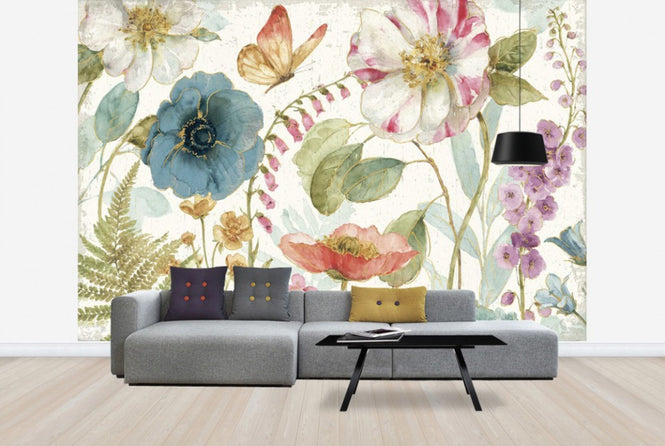 PHOTOWALL / Rainbow Seeds Flowers (e30384)