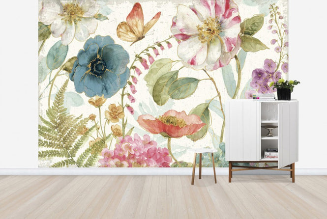 PHOTOWALL / Rainbow Seeds Flowers (e30384)