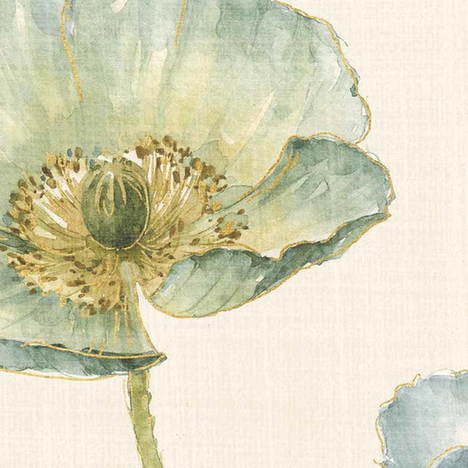 PHOTOWALL / My Greenhouse Flowers on Linen - Cream (e30391)