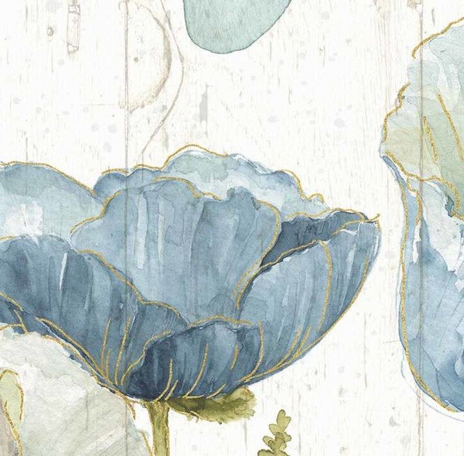PHOTOWALL / My Greenhouse Flowers on Wood (e30393)