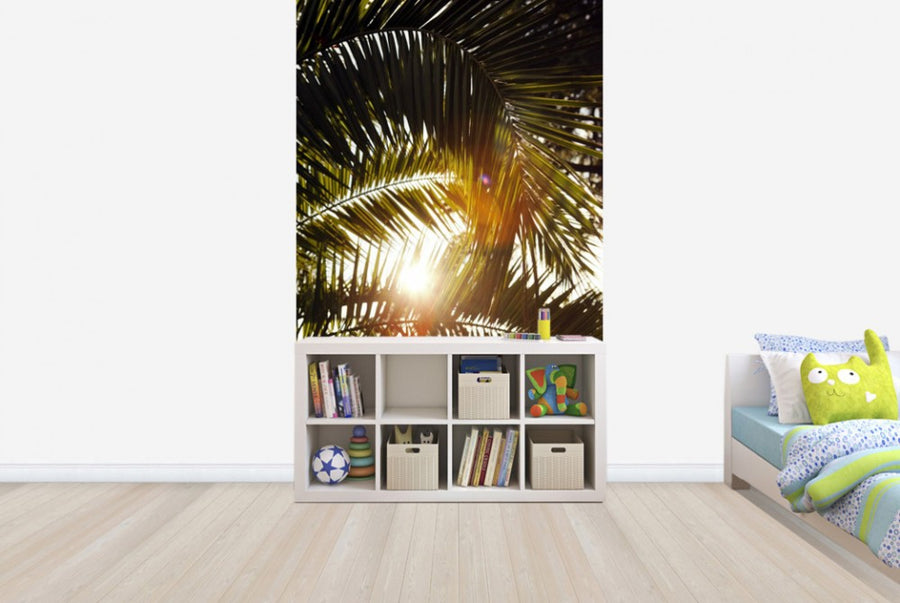 PHOTOWALL / Sunbeam through Palm Leaves (e40648)