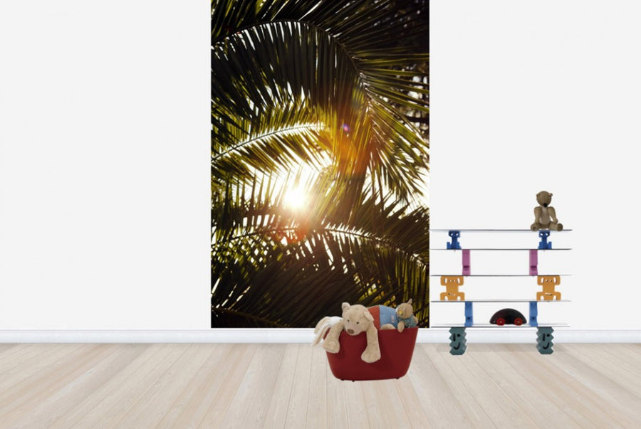 PHOTOWALL / Sunbeam through Palm Leaves (e40648)