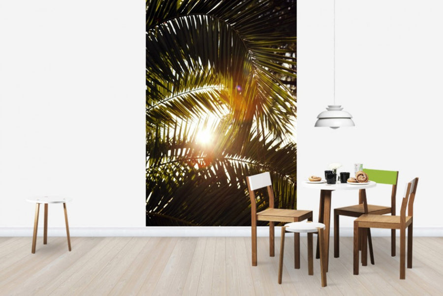 PHOTOWALL / Sunbeam through Palm Leaves (e40648)