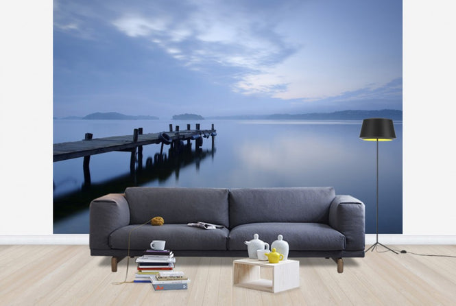 PHOTOWALL / Wooden Pier in Still Lake (e40651)