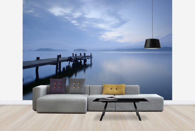 PHOTOWALL / Wooden Pier in Still Lake (e40651)