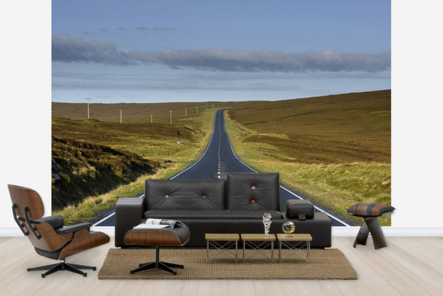 PHOTOWALL / Empty Road in Shetland, Scotland (e40652)