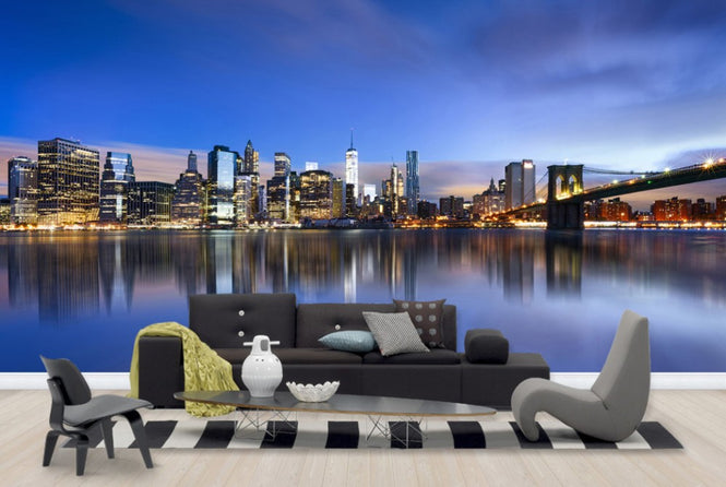 PHOTOWALL / Blue Sunrise over Manhattan (e40661)
